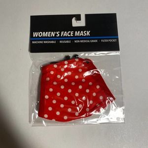 Womens polka dot face mask